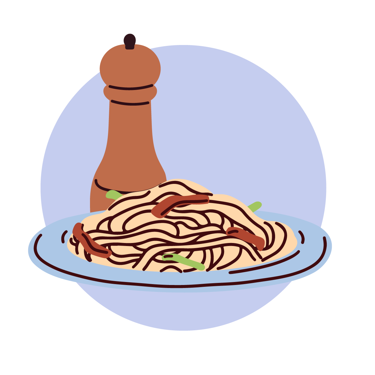 Pasta mixed dishes