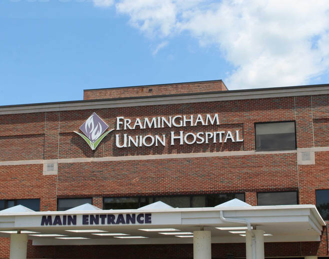 Entrada principal de Framingham Union Hospital