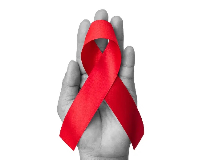 Lazo rojo de concientización sobre el VIH