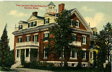 Leonard Morse Hospital expansion construction photograph